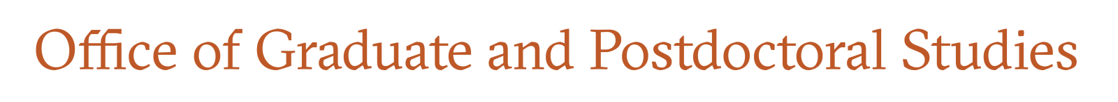 Office of Graduate and Postdoctoral Studies home