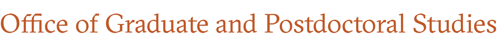 Office of Graduate and Postdoctoral Studies home