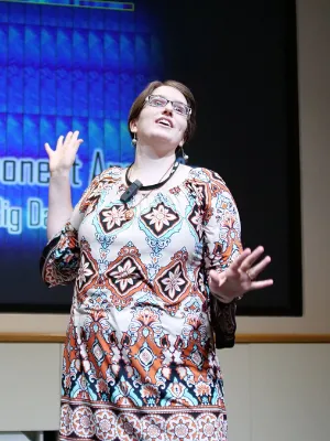 3MT contestant Amelia Henriksen 3MT contestant Amelia Henriksen