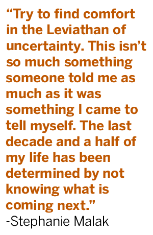 Quote from story: Try to find comfort in the Leviathan of uncertainty."