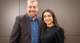 Ana Guadalupe Vielma with Dean Martinez
