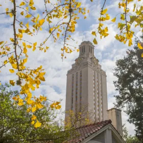 Tower through trees