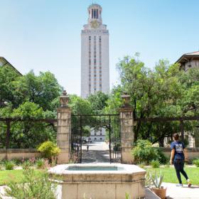 View of the Tower from a garden