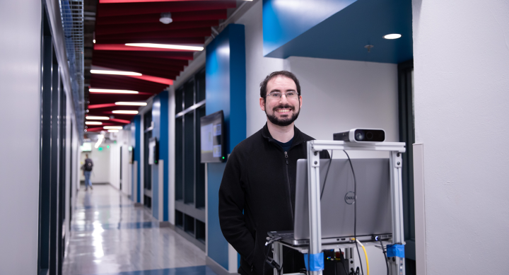 graduate student in hall