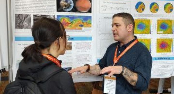 Student presents research