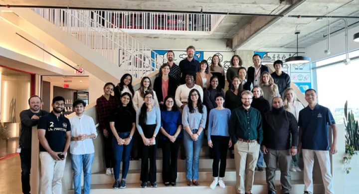 students at tech visit