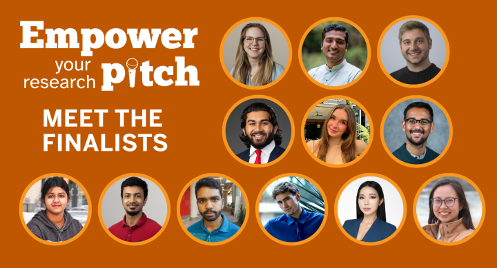 finalists for the empower your research pitch